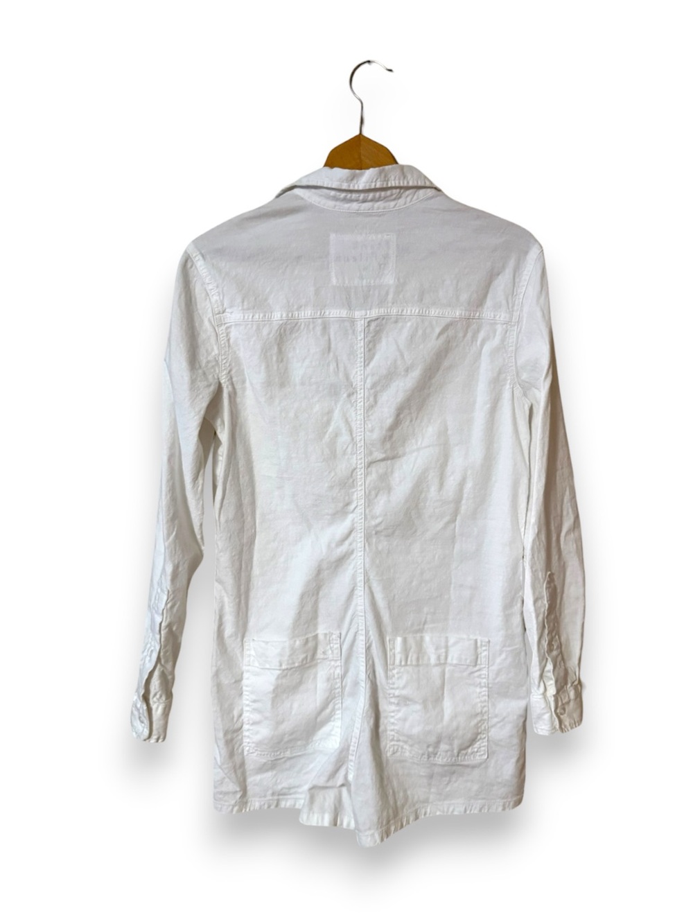 Frank & Eileen Ireland Play Suit White Italian Linen Romper Small Women’s - Picture 6 of 6